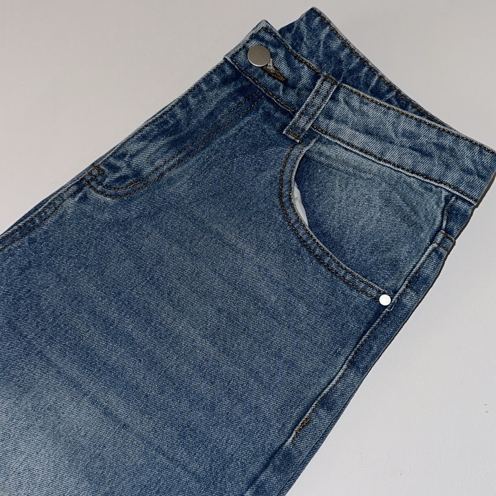 NEW SHEIN MENS TROPICAL PALM TREE JEANS - Picture 4 of 9